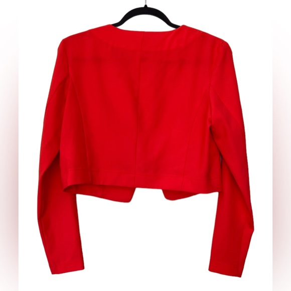 Jean Paul Berlin crop Blazer, size 10-orange - Picture 3 of 6